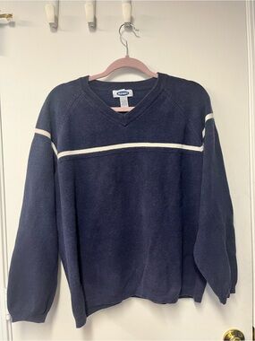 Vintage 1999 Old Navy Navy V Neck Sweater